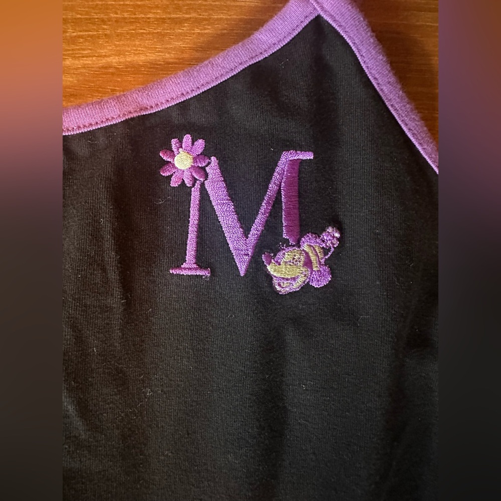 Disney Black and Purple Floral Minnie Mouse Dress - Picture 6 of 11